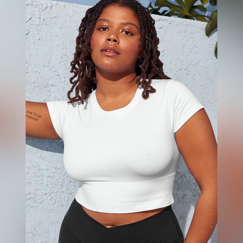 OFFLINE By Aerie Sidewalk Seamless Cropped T-Shirt